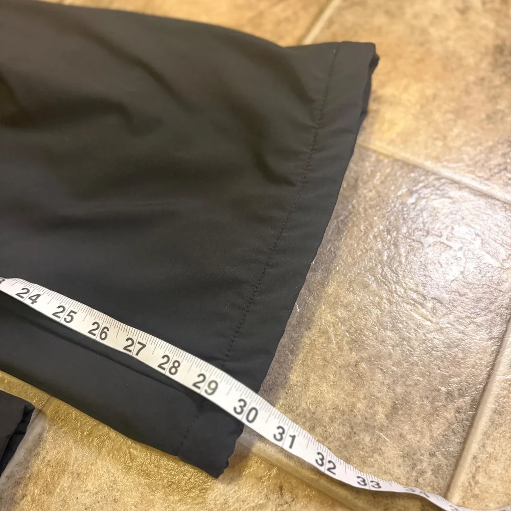 Gerry Mens Black Fleece Lined Snow Ski Pants XL Adjustable Waist Knee Detail